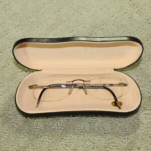 Silhouette 5227 20 6051 Titanium Gold Black Rimless Eyeglasses Frames 19 140
